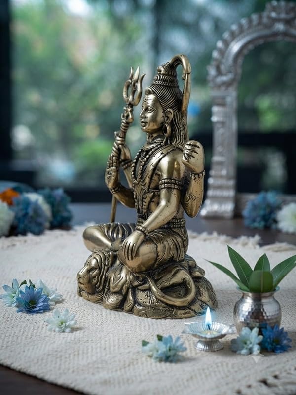 Brass Lord Shiva Statue Decorative Figurine