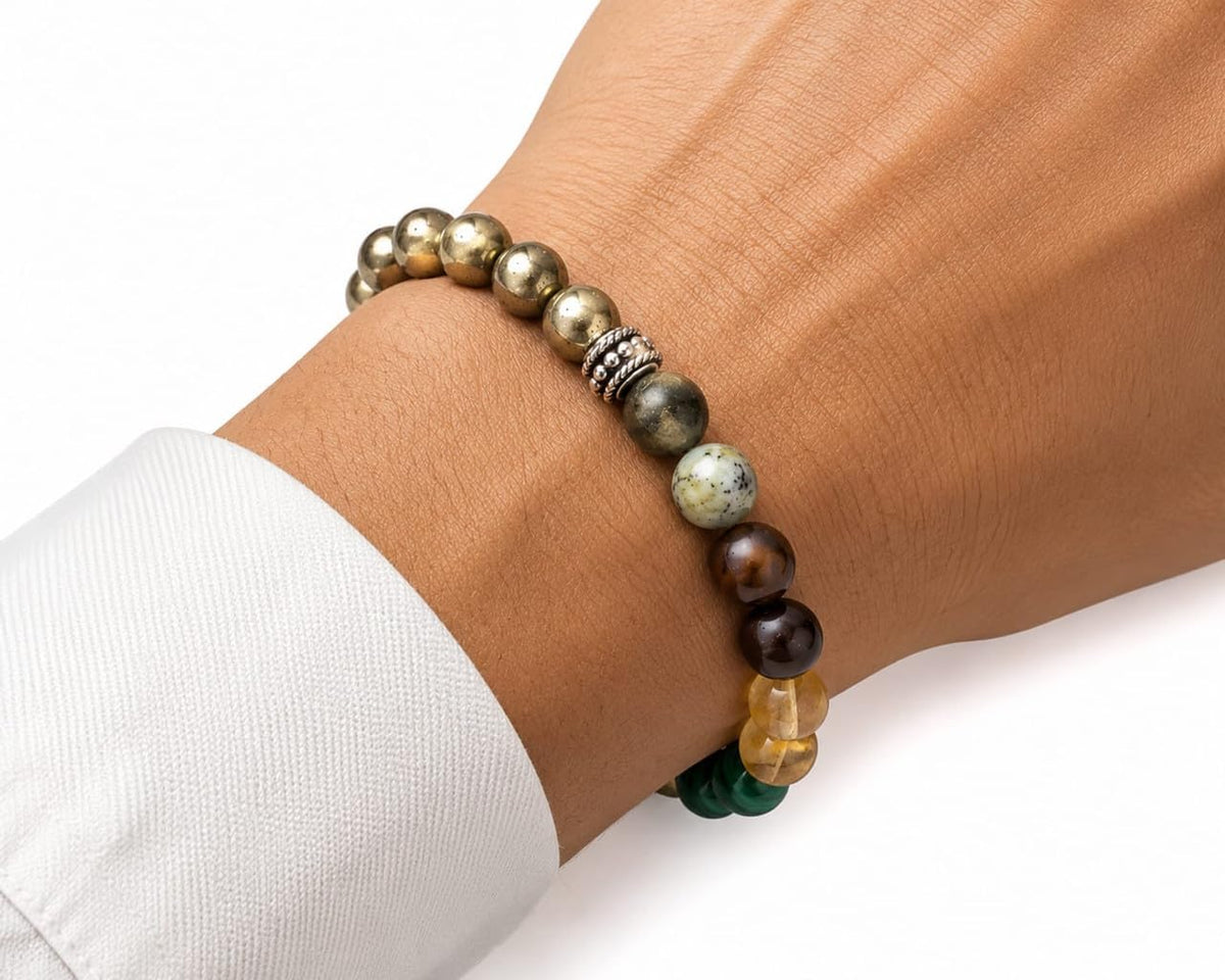 Business Growth Theme Bracelet, Round Design