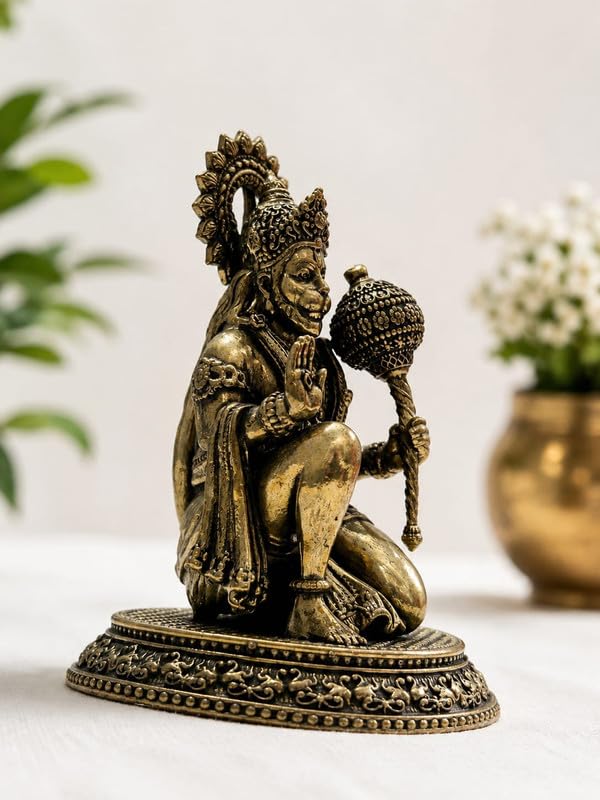 Brass Hanuman Ji Statue 3 Inch