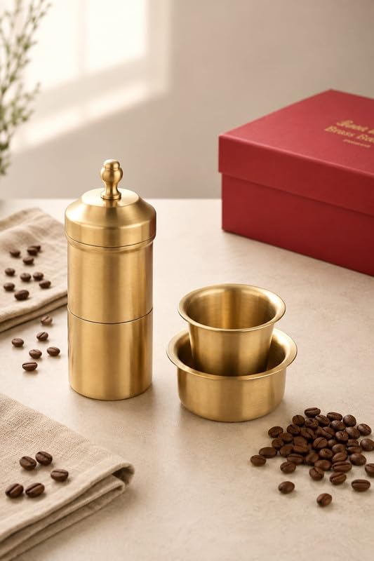 2 Dabara Set with 1 Coffee Filter, Plain Design