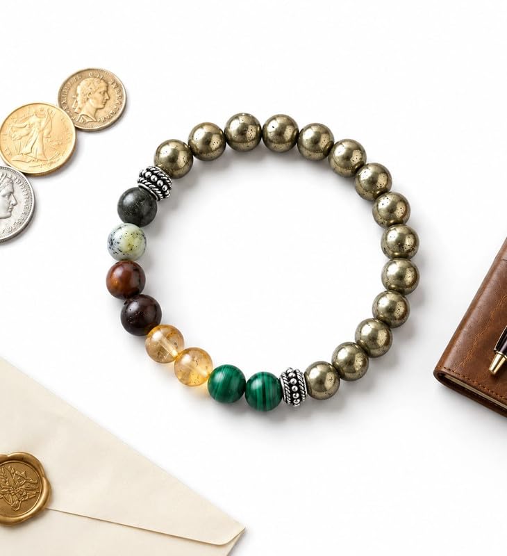 Business Growth Theme Bracelet, Round Design