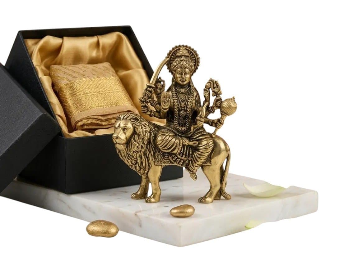 Brass Durga Mata Statue 4 Inch