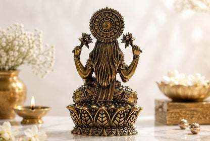 Brass Lakshmi Ji Statue 4 Inch