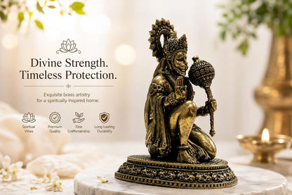 Brass Hanuman Ji Statue 3 Inch