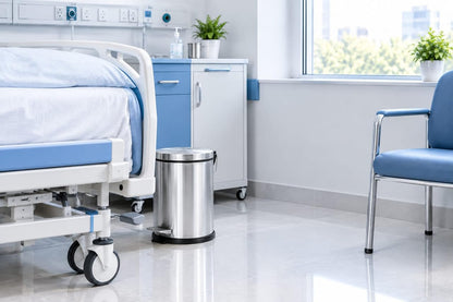 Stainless Steel Pedal Dustbin, Round