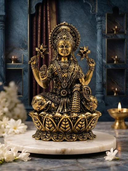 Brass Lakshmi Ji Statue 4 Inch