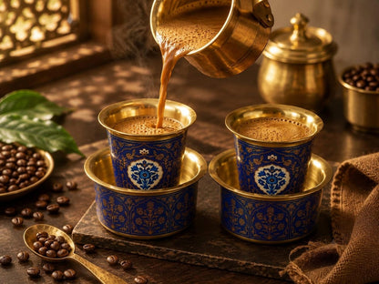 2 Dabara Set – Cobalt Blue Golden