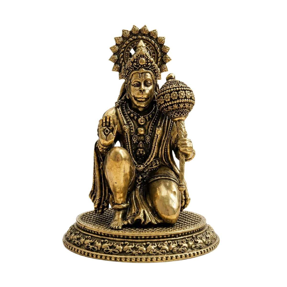 Brass Hanuman Ji Statue 3 Inch