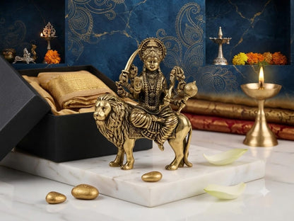Brass Durga Mata Statue 4 Inch