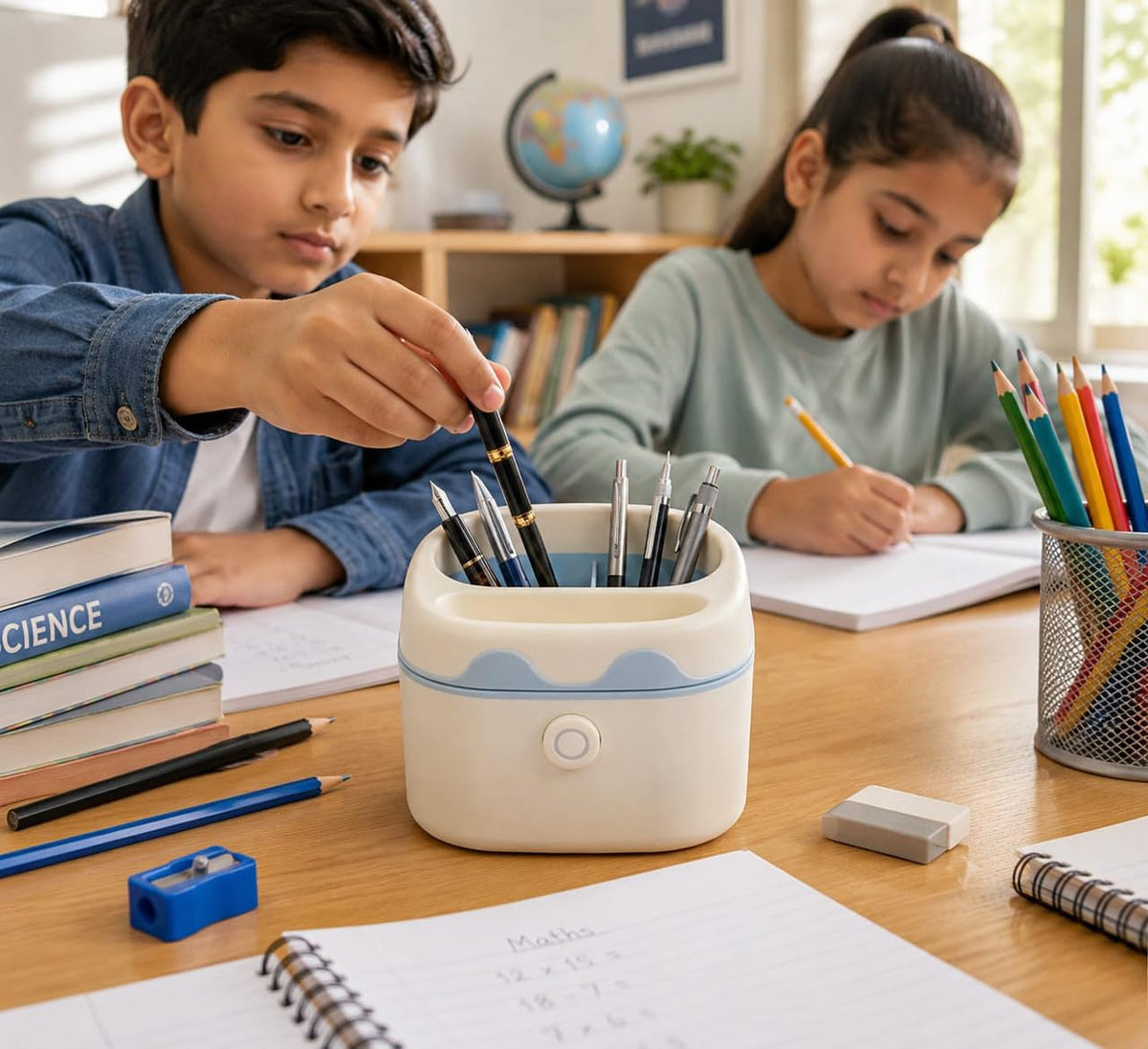 Square Pencil Holder with Round Corners